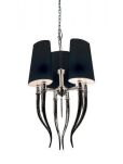 Lampa wisząca DIABLO 3 BIG AZ1344 Azzardo Imponująca ozdobna chrom / czarna / metal / tkanina - 2