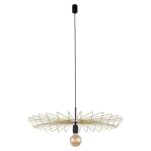 Lampa wisząca UMBRELLA 8874 Nowodvorski Elegancka oprawa z rozłożystą drucianą oprawą czarno-złota - 2