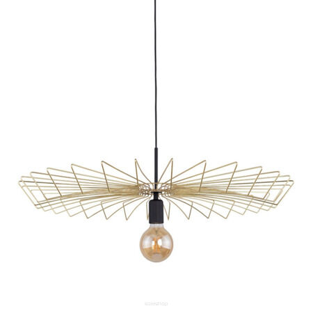 Lampa wisząca UMBRELLA 8874 Nowodvorski Elegancka oprawa z rozłożystą drucianą oprawą czarno-złota