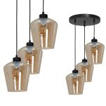 Lampa wisząca SANTIAGO AMBER  bursztynowa MLP6613 - 3