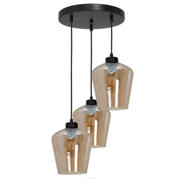 Lampa wisząca SANTIAGO AMBER  bursztynowa MLP6613