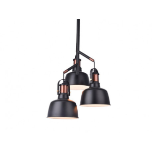 Lampa wisząca DARLING 3 AZ2147 Wykonana w stylu retro/industrial czarna