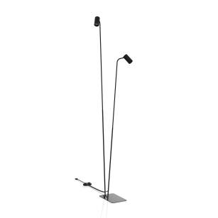 Lampa podłogowa Mono II 2xGU10 czarna 212cm 7708