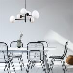 1196 OMI LAMPA WISZĄCA CZARNY ZUMALINE - 2
