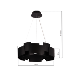 Lampa wisząca TORINO BLACK 24W LED MILAGRO ML6141  - 2