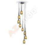 Lampa wisząca IZZA 8 AZ1230 Azzardo Nowoczesne kielichowe  ciekawa kompozycja  kolor oliwkowy - 2