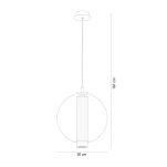 1241 BELLA LAMPA WISZĄCA TYTAN ZUMALINE - 7