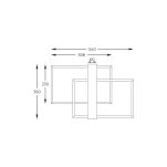 C230624202A MINAR LAMPA SUFITOWA CZARNA+DREWNO/BLACK+WOOD ZUMALINE - 4