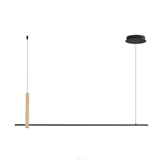 22806M-WOOD CLAUD LAMPA WISZĄCA CZARNA ZUMALINE