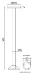 Słupek ogrodowy RONDO 1062-1050 SU-MA NOWOCZESNA - 4