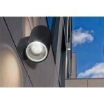 Lampa zewnętrzna kinkiet JOE WALL AZ3317 Azzardo Nowoczesna wykonana ze szkła i metalu szara wysokość 14 cm - 2