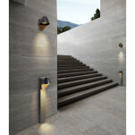 Lampa zewnętrzna kinkiet MATERA WALL AZ2184 Azzardo Latarnia nowoczesna z oryginalnym kloszem  - 2