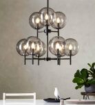 Lampa wisząca CROWN 107921 Markslojd CZARNA PODSTAWA  KLOSZE KULISTE - 3