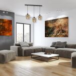 Lampa wisząca SANTIAGO AMBER bursztyn 3xE27 MLP6610 - 4