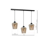 Lampa wisząca SANTIAGO AMBER bursztyn 3xE27 MLP6610 - 5