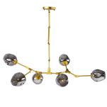 Lampa wisząca MODERN ORCHID-6 złoto szara 130 cm ST-1232-6 GOLD STEP INTO DESIGN - 2