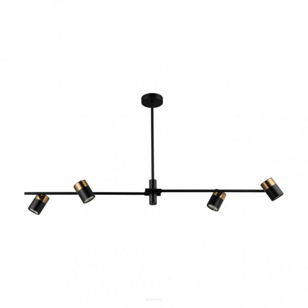 Lampa wisząca Elice PND-58892-4-BK-BRO Italux