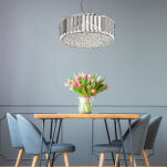 Lampa wisząca PRINCE P0360-05B-F4AC Zuma line Okrągła z kryształkami - 2