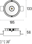 Oprawa wpuszczana INER 1 TRIMLESS edge.LED 1x 12W On-Off  4.0766 Labra okrągła - 3