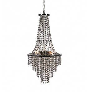 Lampa wisząca ALLINGTON CHANDELIER 3L BLACK CROME/SMOKE MARKSLOJD 108124