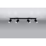 Lampa Sufitowa Listwa Plafon RING 4L Czarny LED SOLLUX LIGHTING SL.0332 - 2