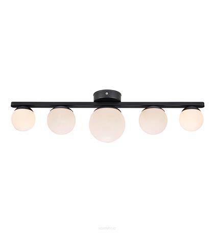 Lampa sufitowa PURO CEILING/WALL 5L BLACK/OPAL IP44 MARKSLOJD 108067