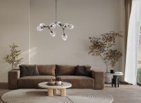 Lampa wisząca Ferral PND-75075-8-BK-SG Italux - 2