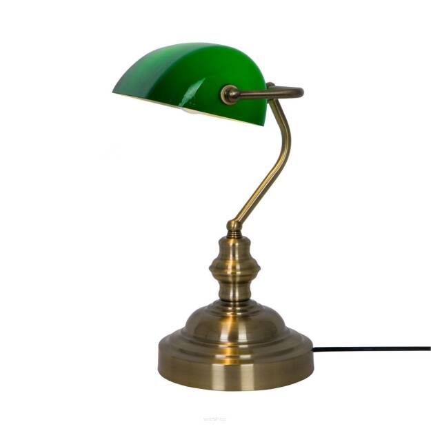 Lampa biurkowa EDES T110810 ZumaLine Zielony klosz 35 cm 