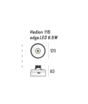 Oprawa wpuszczana HEDION 115 edge.LED 6.5W On-Off 4.2638 Labra Techniczna - 5