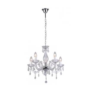 Lampa wisząca MAGNOLIA RLD94016-5A ZumaLine Transparentne wykończenie łańcuszki elegancka