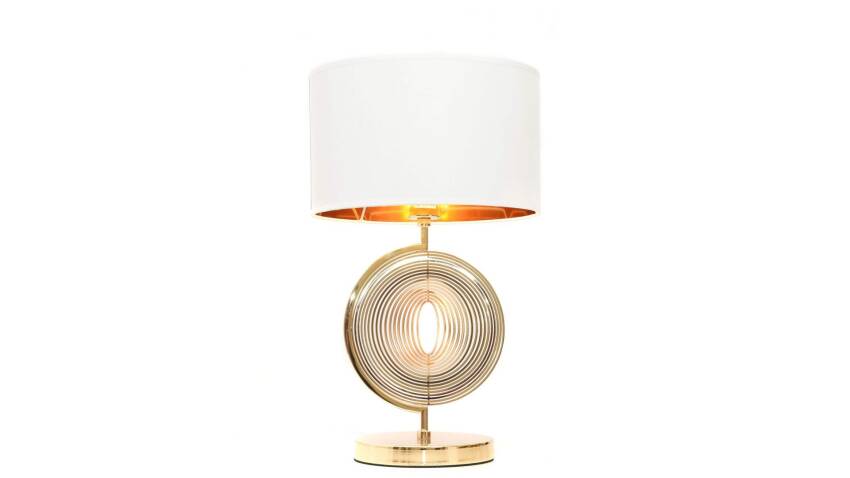 GLAMOUR LAMPA NOCNA BIAŁO-ZŁOTA MONTERONI LDT 5532 (WT+GD)