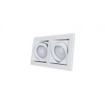 Lampa sufitowa PACO 2 AZ0799 Azzardo Techniczna podwójna wpuszczana z ruchomym źródłem  - 2