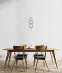 Lampa wisząca Rabel PND-344221-3V-BK Italux - 2