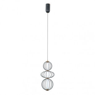 Lampa wisząca Rabel PND-344221-3V-BK Italux