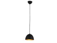 Lampa wisząca MODENA 18 AZ1393 Azzardo Półokrągły klosz z metalu średnica 18 cm czarno-złoty - 2