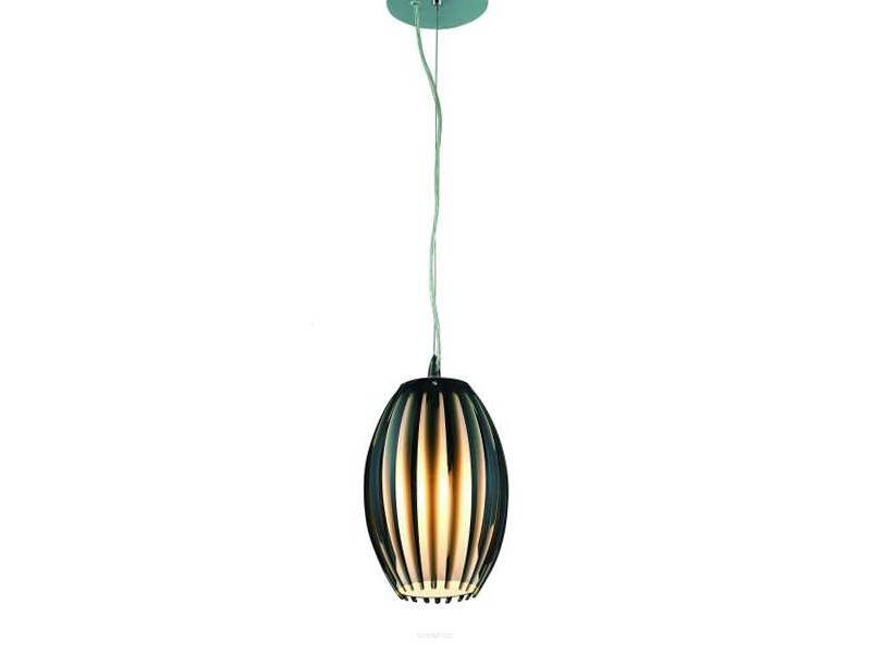 Lampa wisząca ELBA AZ0158 Azzardo Designerska z nietypowym karbowanym kloszem w kolorze brązowym 