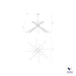 Lampa wisząca SHANG 0026.32 Vivida International Imponująca LED 54W - 4