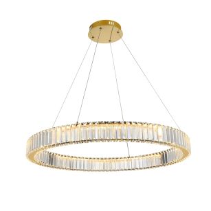 Lampa wisząca SPARK PENDANT 80 DIMM złota/kryształ Azzardo AZ5790