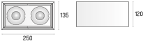 Oprawa natynkowa SOLID Lightbox 135.2 NT 3.1085 LABRA nowoczesna LED  - 2