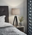 Lampa stołowa LUNDEN 107944 Markslojd Trójnożna podstawa materiałowy abażur - 2