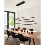 Lampa wisząca WAVES AZ2913 Azzardo 4 falowane listwy prezentujące się gustownie a zarazem minimalistyczne - 3