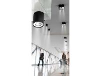 Lampa sufitowa plafon NEOS 1 AZ0707 Azzardo Tuba o wysokości 12 cm biały -chrom - 2