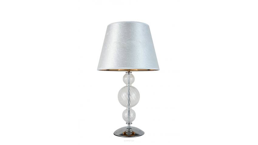 LAMPA STOŁOWA NOCNA SREBRNA MURANEO LUMINA DECO LDT 1123 (SL)