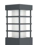 Lampa stojąca słupek ogrodowy RADO II 2 DG SU-MA 50 cm wysokości ciemny szary - 5