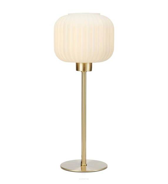 Lampa stołowa SOBER TABLE SMALL 1 L Mosiądz/Biały MARKSLOJD 108120 