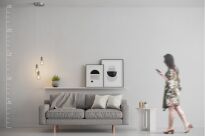 Lampa wisząca VOLTA 3 AZ2385 Azzardo Betonowa 3 zwisy minimalistyczna - 3