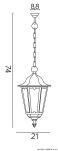 Lampa wisząca RETRO MIDI K 1018/1/M SU-MA ZEWNĘTRZNA LATARNIA - 2
