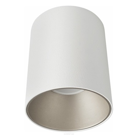 Lampa sufitowa EYE TONE 8928 Nowodvorski Natynkowa tuba 11,5x8,9 cm BIAŁO-SZARA