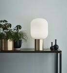 Lampa stołowa BROOKLYN 107868 Markslojd skandynawska złota podstawa prosta  - 2