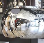 Lampa wisząca  BURN 2 AZ0700 Azzardo Oryginalny dymiony klosz z którego wystają kryształki - 4